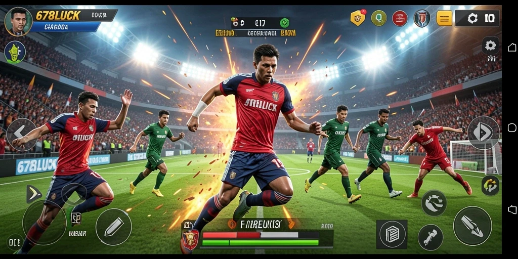 Tampilan seru gameplay 678LUCK dengan olahraga menarik.