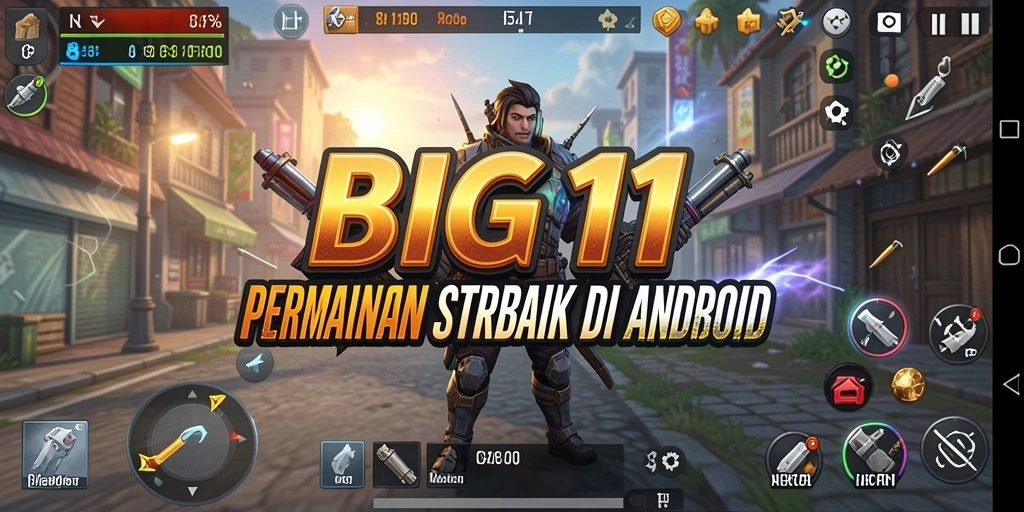 Tampilan gameplay seru dari BIG11 dengan berbagai karakter strategi.