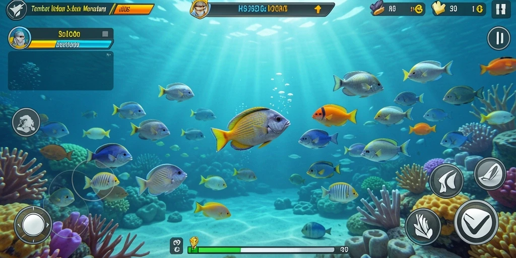 Gameplay H03 yang menegangkan dalam Tembak Ikan.