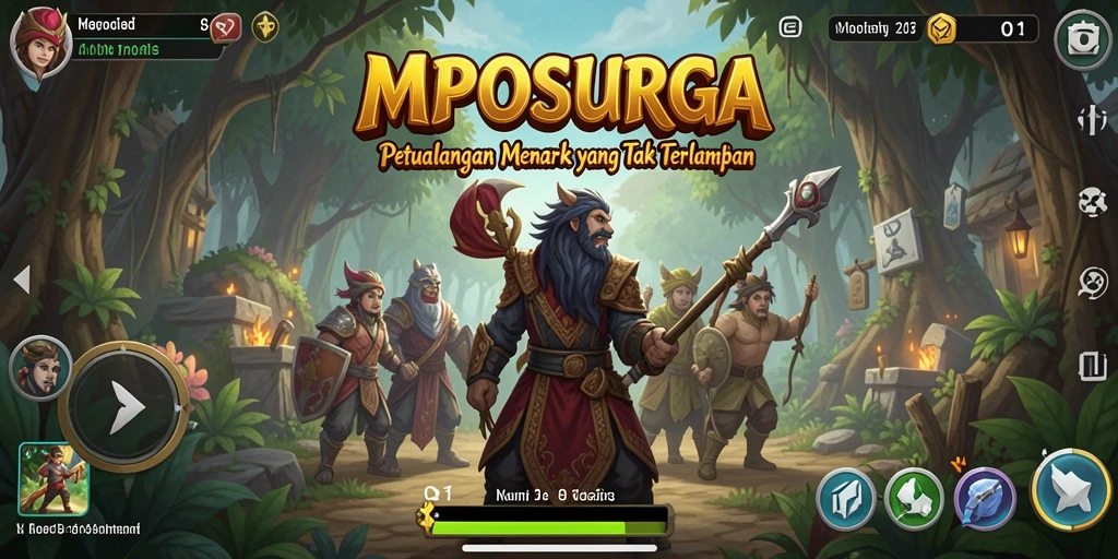 Tangkapan layar gameplay MPOSURGA dengan pemandangan yang menakjubkan.