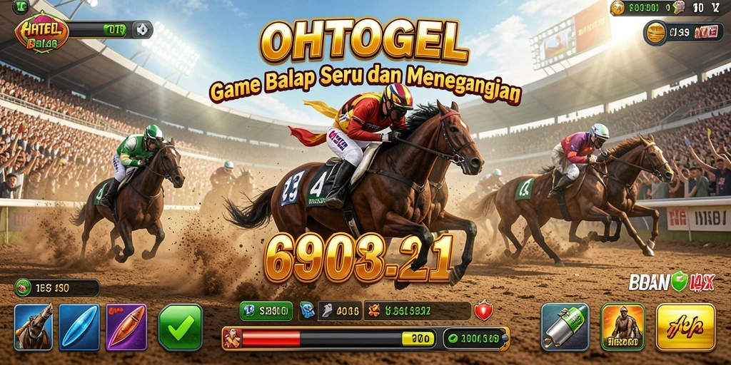 Tampilan gameplay balap yang seru dan mendebarkan di OHTOGEL.