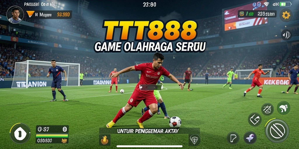 Screenshot gameplay TTT888, menampilkan aksi olahraga yang seru.